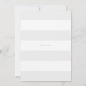 Cute Blue Baby walvis Het is een Boy Baby shower Kaart (Achterkant)