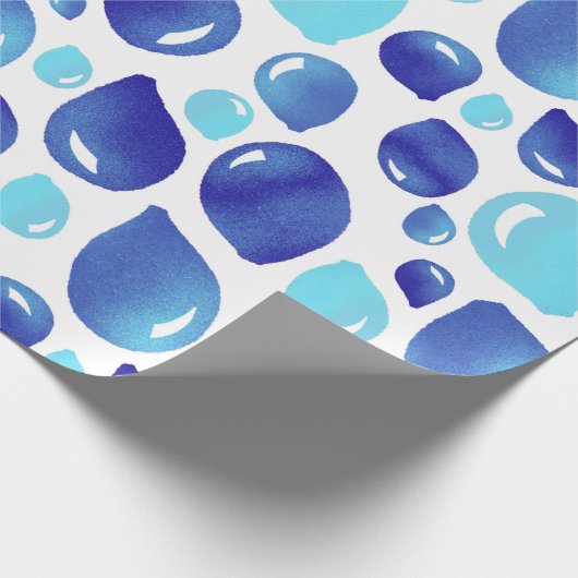 Cute Blue Balloon Kind Pattern Cadeaupapier (Hoek)