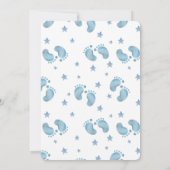 Cute Blue Boy Baby Shower Invitation (Dos)