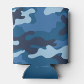 Cute Blue Camouflage Blikjeskoeler (Achterkant)