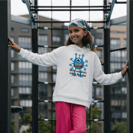 Cute Blue Cartoon Monster Funny Fun voor kinderen