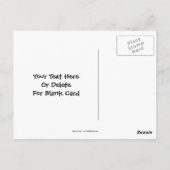 Cute Blue Cat Design Photo Briefkaart (Achterkant)