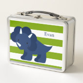Cute Blue Dinosaur Lunch Box (Voorkant)