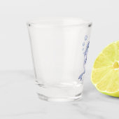 Cute Blue Dolphin Shot Glas (Links)