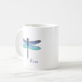 Cute Blue Dragonfly Mugs Café Tasses (Devant gauche)