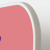 Cute blue en roze dragonfly cartoon illustratie pickleball paddle (Links Detail)