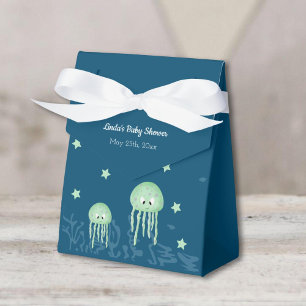 Cute Blue en Turquoise onder het Zee kwallen Bedankdoosjes