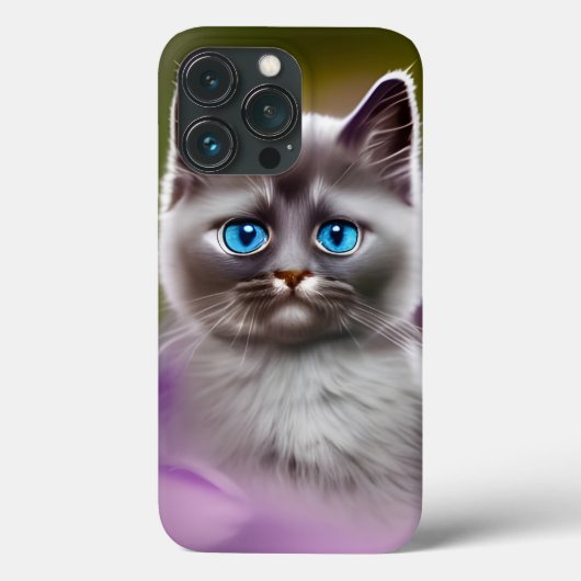 Cute Blue Eyed Kitten Case-Mate iPhone Case (Achterkant)