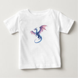 Cute Blue Fairytale Magic Dragon Cartoon