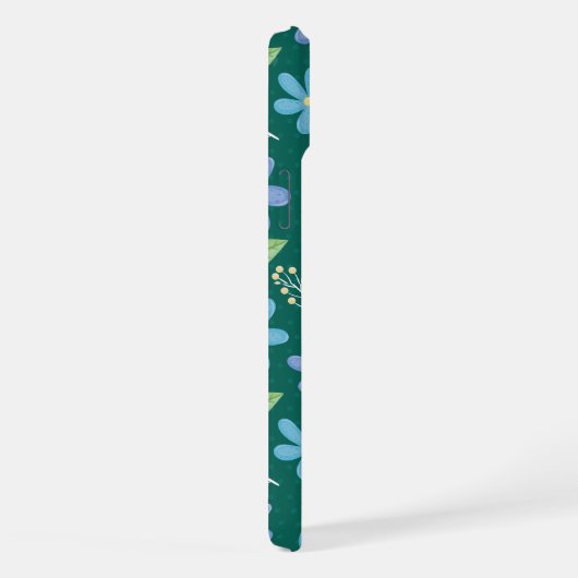 Cute Blue Floral Seamless Pattern (Côté droit)