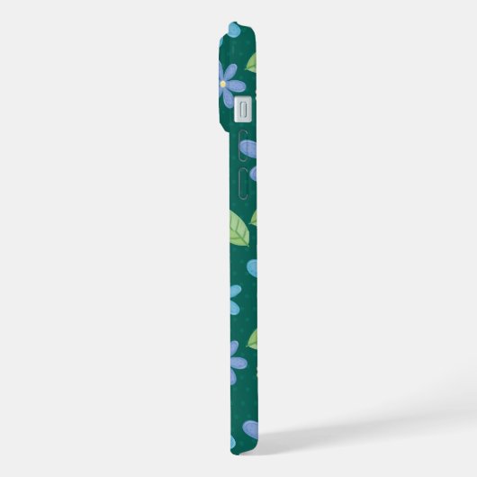 Cute Blue Floral Seamless Pattern (Côté gauche)