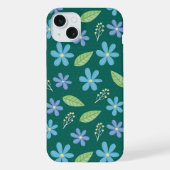 Cute Blue Floral Seamless Pattern (Verso)