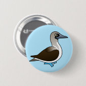 Cute Blue-footed Booby Ronde Button 5,7 Cm (Voorkant /achterkant)