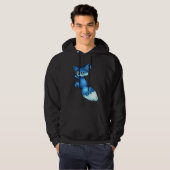 Cute Blue Fox, Animals Hoodie (Voorkant volledig)
