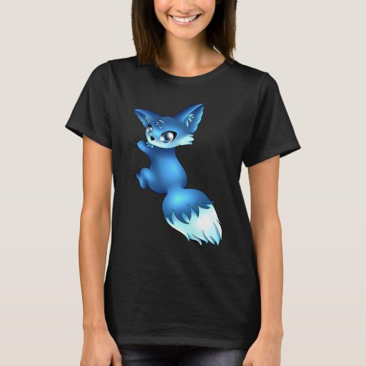 Cute Blue Fox,   Animals T-shirt (Voorkant)