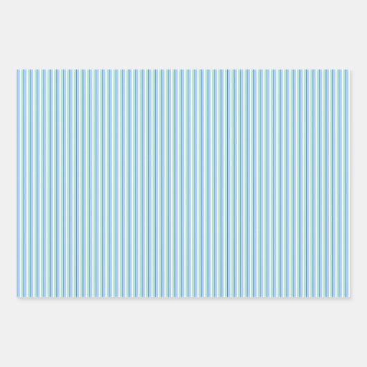 Cute Blue & Green Octopus, Stripes, Polka-Stippen Inpakpapier Vel (Voorkant 2)