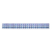 Cute Blue Heart Pattern Lint (Voorkant)