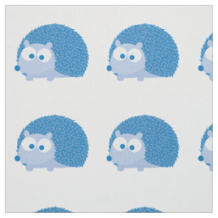 Cute Blue Hedegel Stof