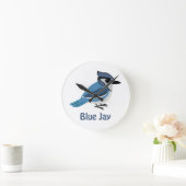 Cute Blue Jay Ronde Klok (Huis)