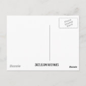 Cute blue kinder brachiosaurus dinosaur art. briefkaart (Achterkant)