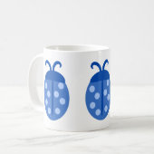 Cute Blue Ladybug Mok (Voorkant links)
