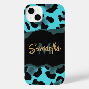 Cute Blue Leopard Print