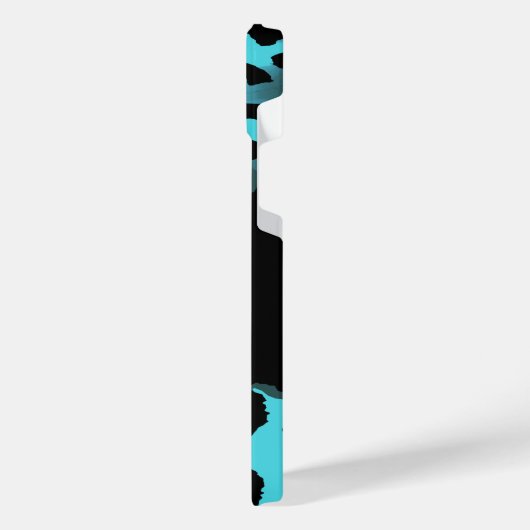 Cute Blue Leopard Print iPhone Hoesje (Linkerkant)