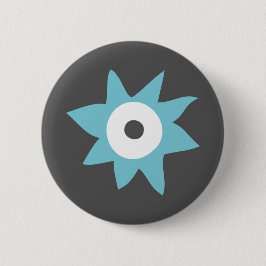 Cute Blue Monster Badge Ronde Button 5,7 Cm