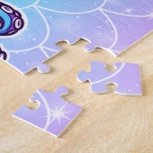 Cute blue octopus legpuzzel (Zijkant)