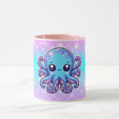 Cute blue octopus mok (Midden)