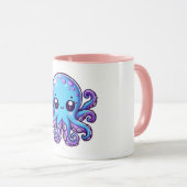 Cute blue octopus mok (Voorkant rechts)