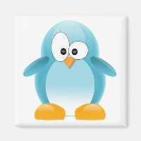 Cute Blue Penguin