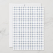 Cute Blue Pset Cactus Boho Llama Baby shower Bedankkaart (Achterkant)