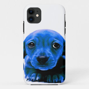 Cute Blue Puppy Dog Personaliseer IT iPhone 11 Hoesje