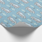 Cute Blue Racing Car and Flag Pattern Boy Cadeaupapier (Hoek)