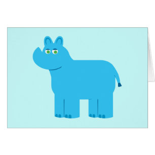 Cute Blue Rhino