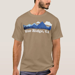 Cute Blue Ridge Georgia Mountains GA Retro Distres T-shirt