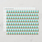 Cute Blue Sailboat Design for Boys Briefkaart (Voorkant / Achterkant)