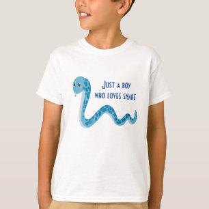 Cute Blue Snake t-Shirt voor kinderen