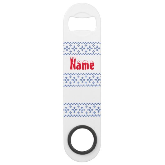 Cute Blue Snowflakes Motif Thunder_Cove (Devant)