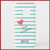 Cute Blue Striped La Vida Loca Case-Mate iPhone Case