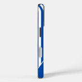 Cute Blue Striped Personalized Name Case-Mate iPhone Case (Achterkant / Rechts)