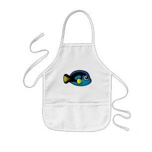 Cute Blue Tang Kinder Schort