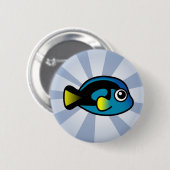Cute Blue Tang Ronde Button 5,7 Cm (Voorkant /achterkant)