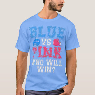 Cute Blue tegen Roze Gender Rekaling Party Boxer T-shirt