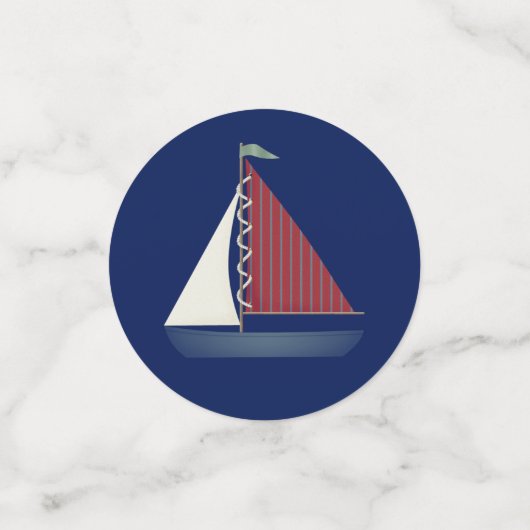 Cute Blue Toy Table Confetti (Petit recto)