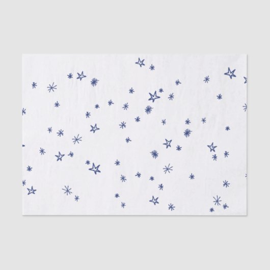 Cute Blue Twinkle Little Star-weefselpapier Tissuepapier (Voorkant)