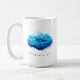 Cute Blue Whale Koffiemok