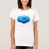 Cute Blue Whale T-shirt (Voorkant)