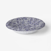 Cute blue white paisley patterns design papieren kommen (Gebogen)